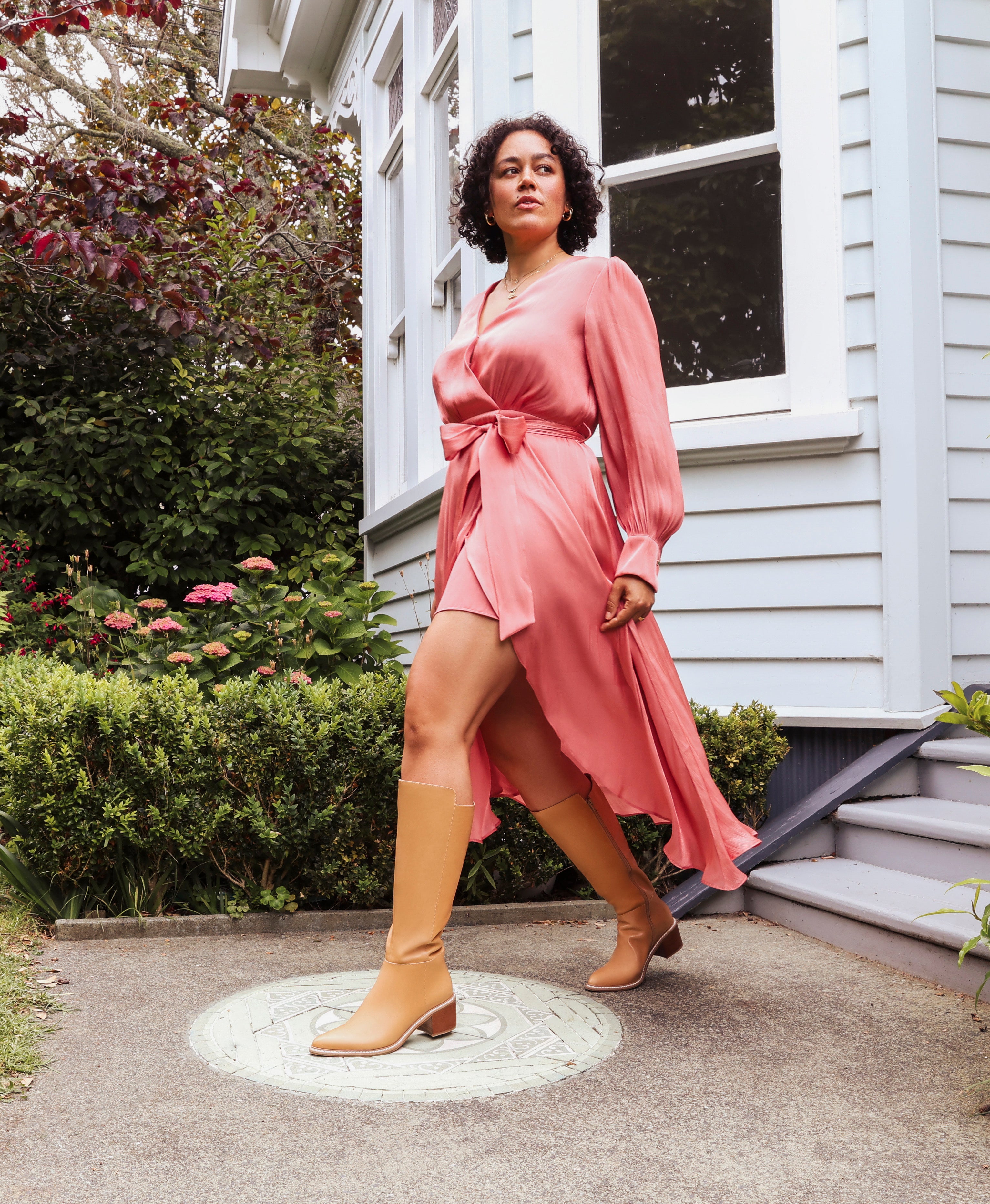 Brenner Knee High Boot with Wide Calf - Boots Long | Womens Shoes - Merchant 1948