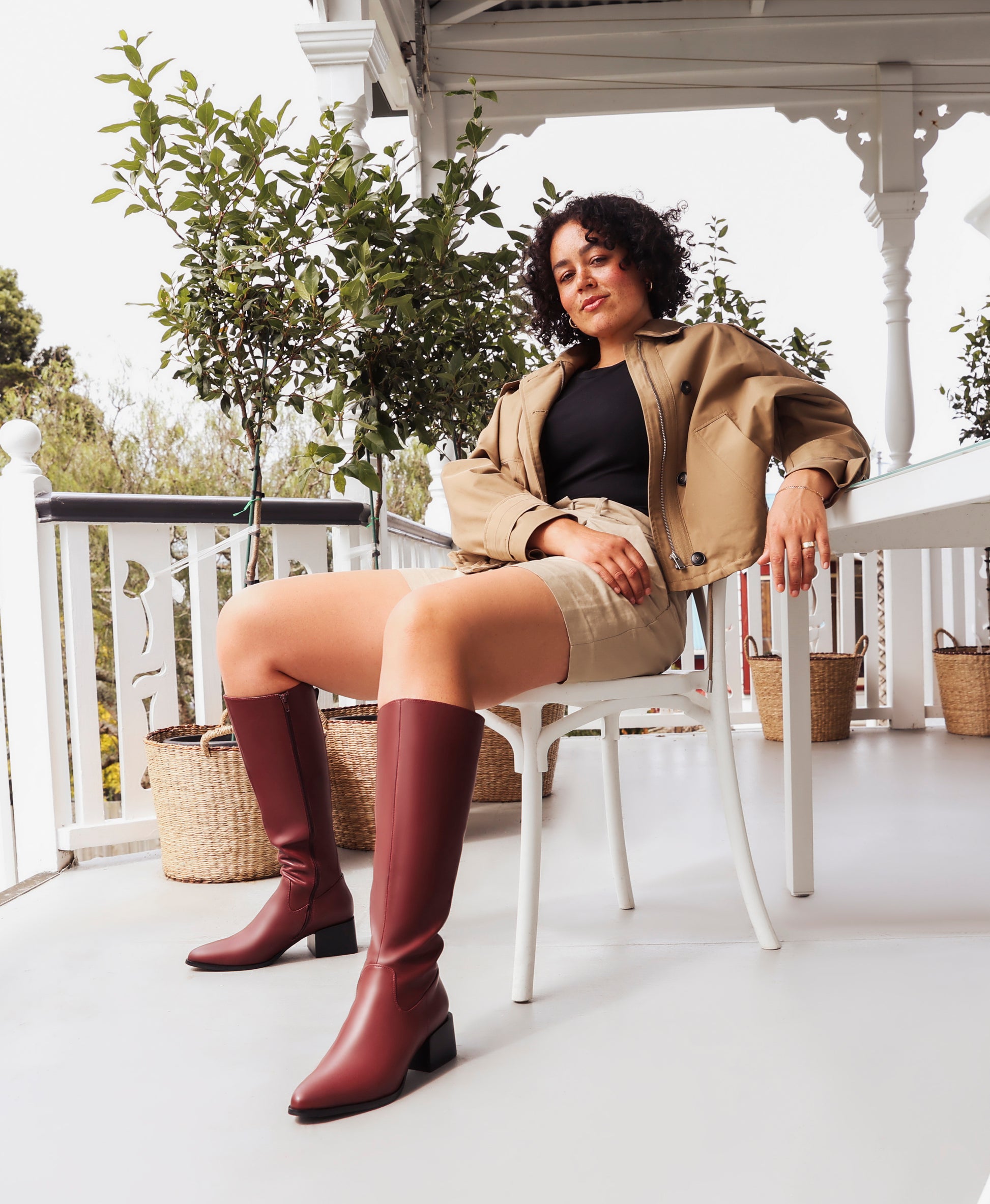 Bromley Knee High Boot with Wide Calf - Boots Long | Womens Shoes - Merchant 1948