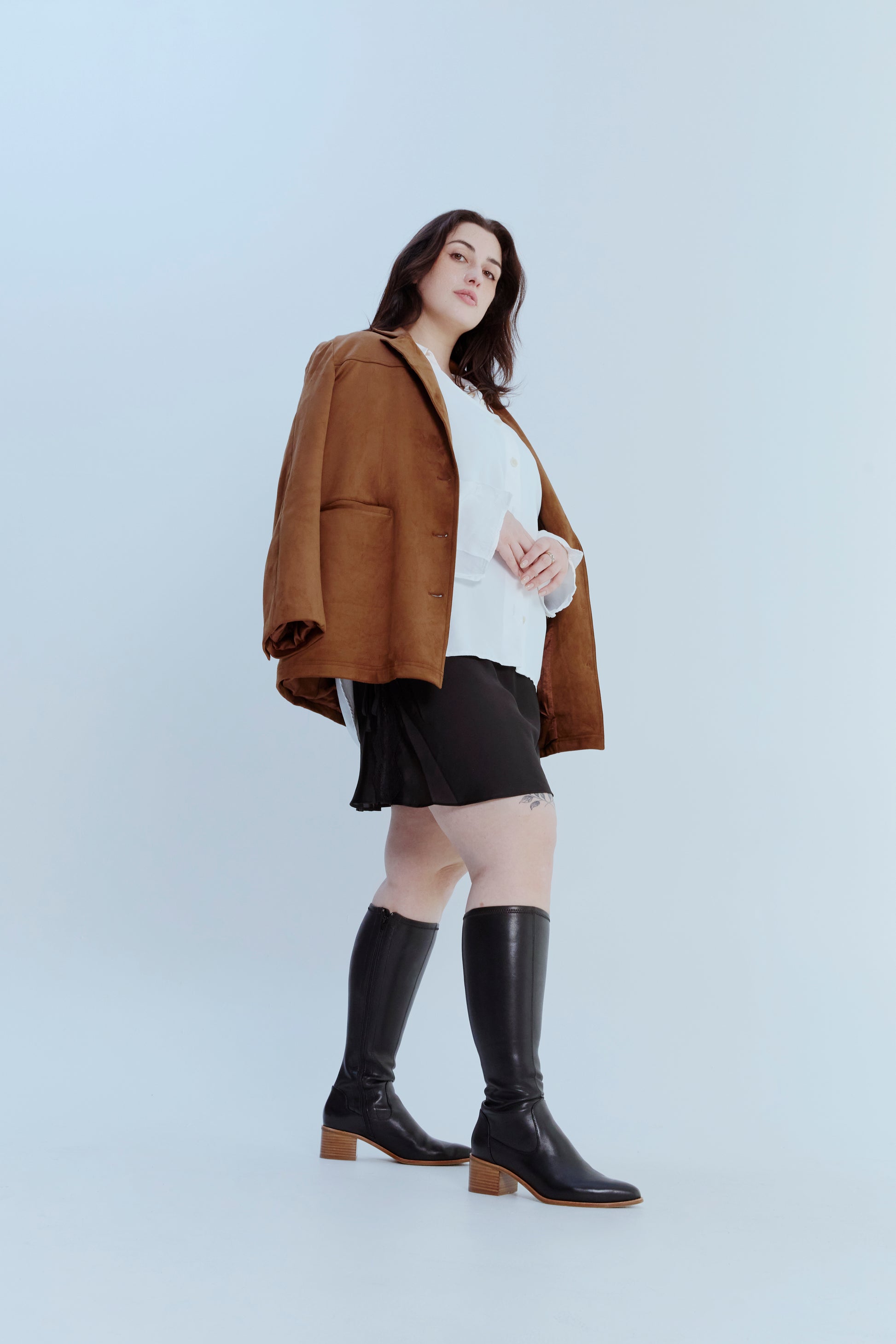 Brooks Wide Knee High Boot with Extra Wide Calf - - Merchant 1948