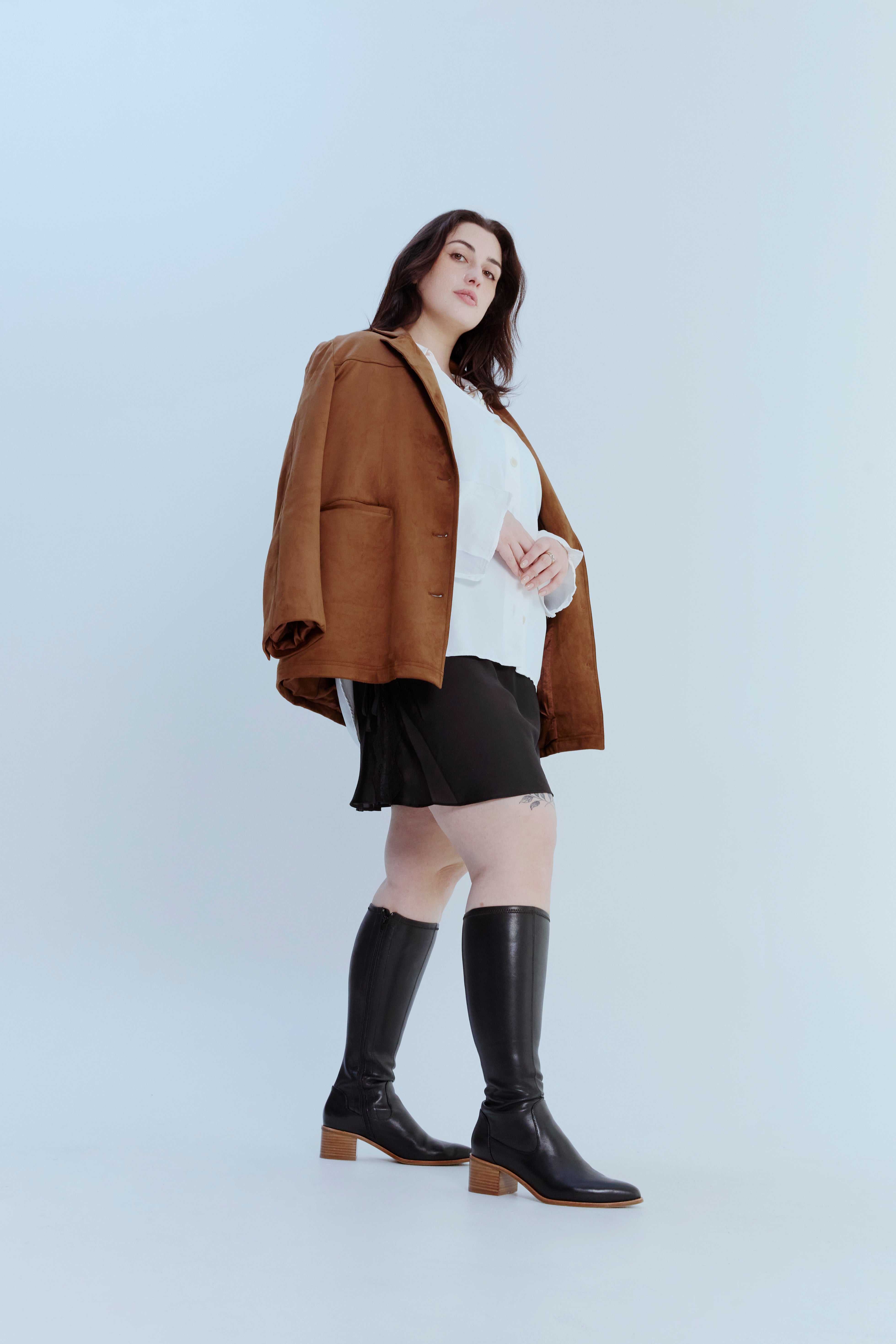 Brooks Wide Knee High Boot with Extra Wide Calf - - Merchant 1948