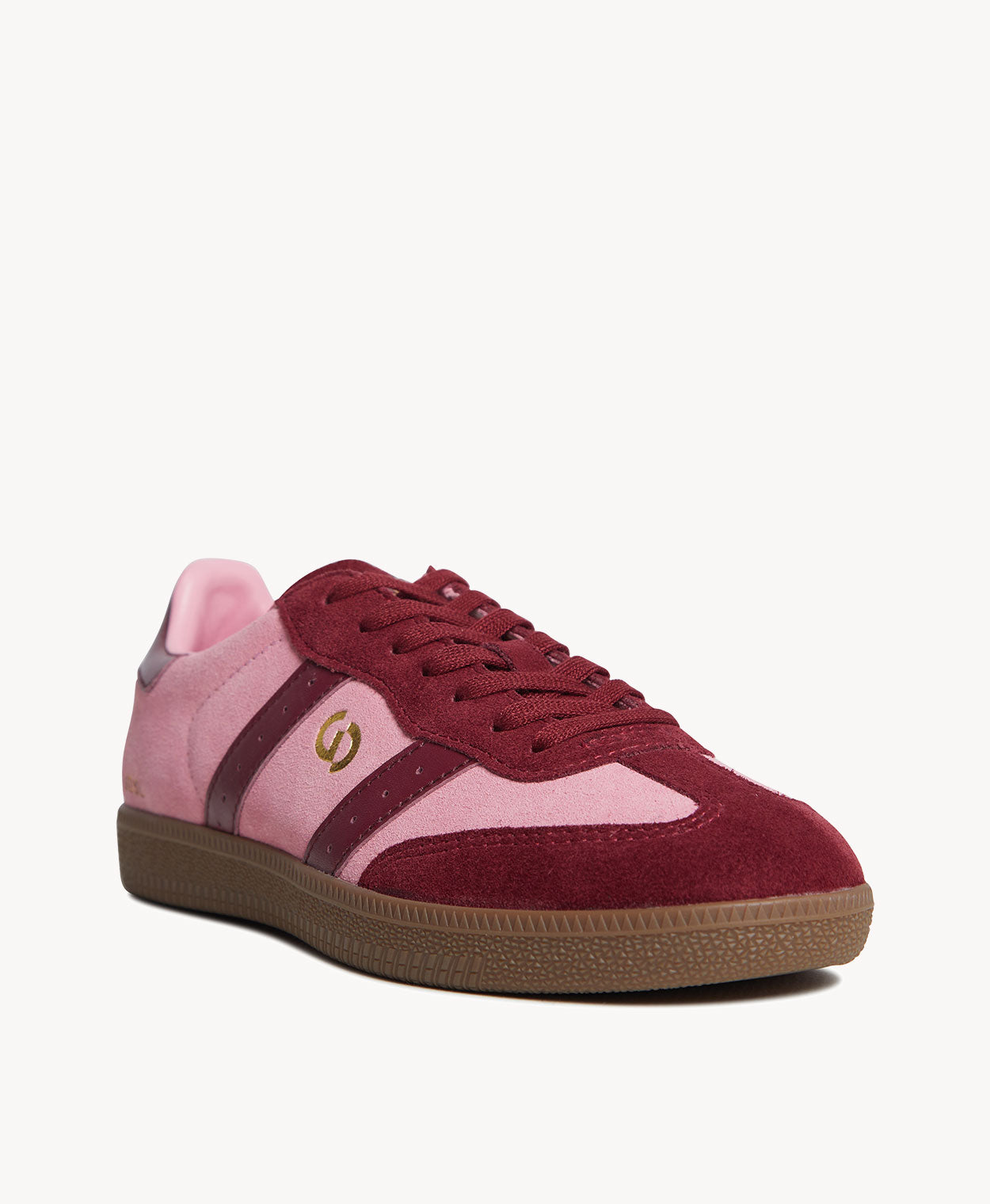 2001Parallel | Blush Pink Suede/Burgundy-A