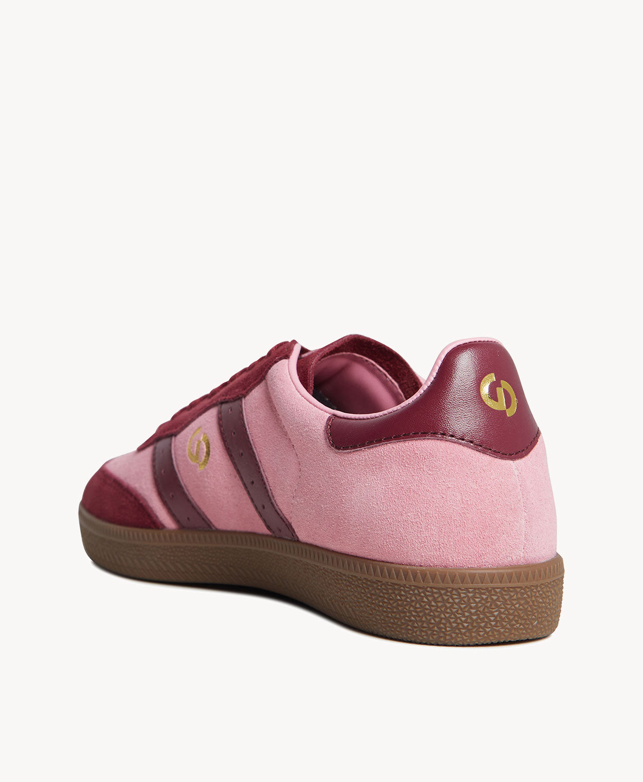 2001Parallel | Blush Pink Suede/Burgundy-D
