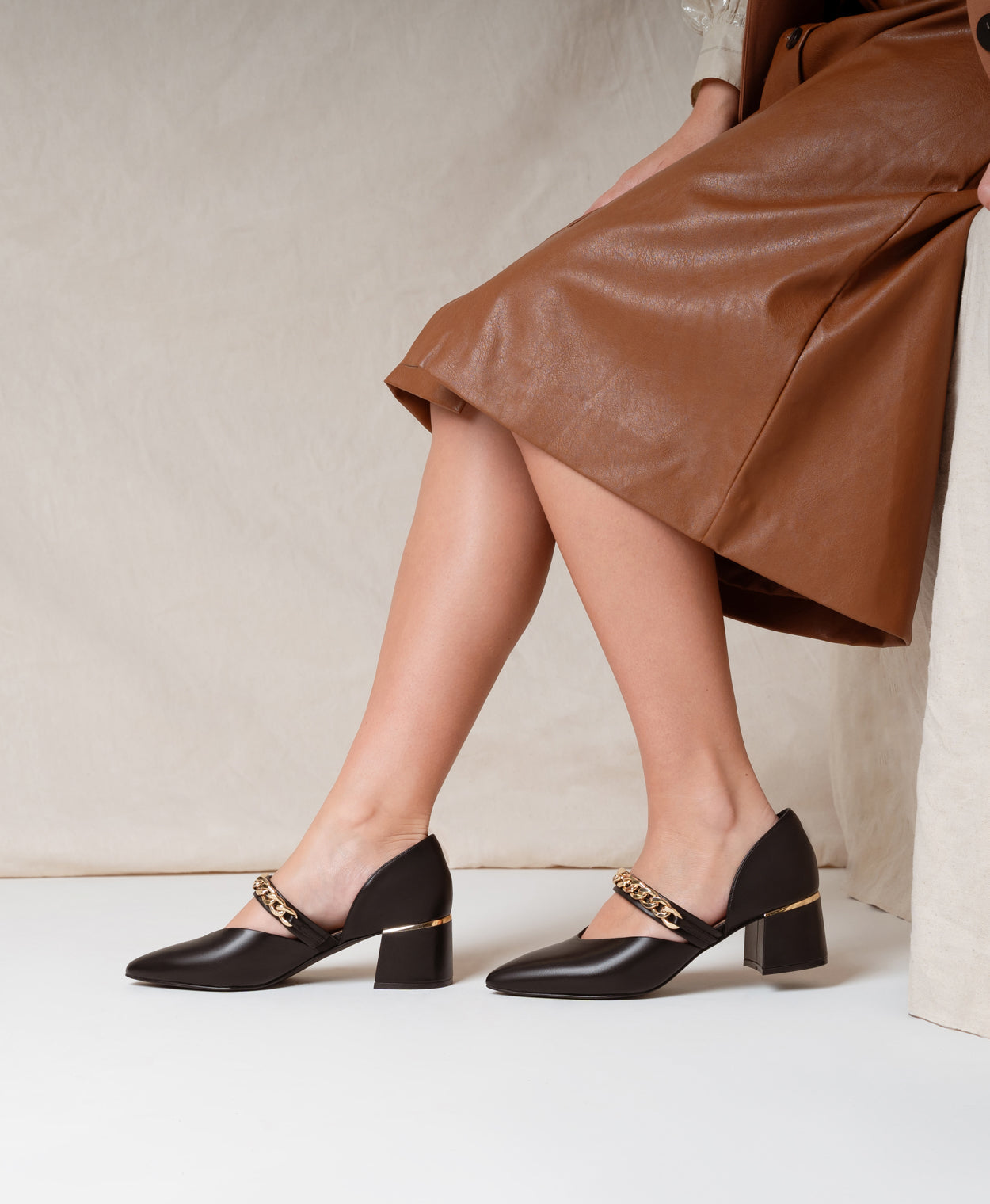Dawn Two Part Heel - Heels Low | Womens Shoes - Merchant 1948