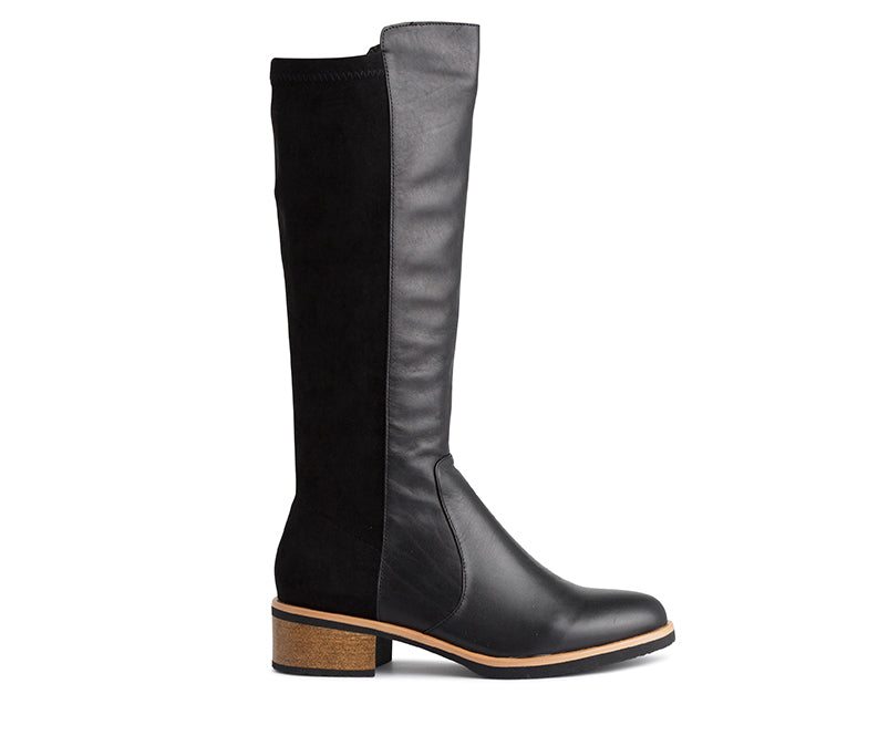 Dayton Knee High Leather Boot - Boots Long | Womens Shoes - Merchant 1948