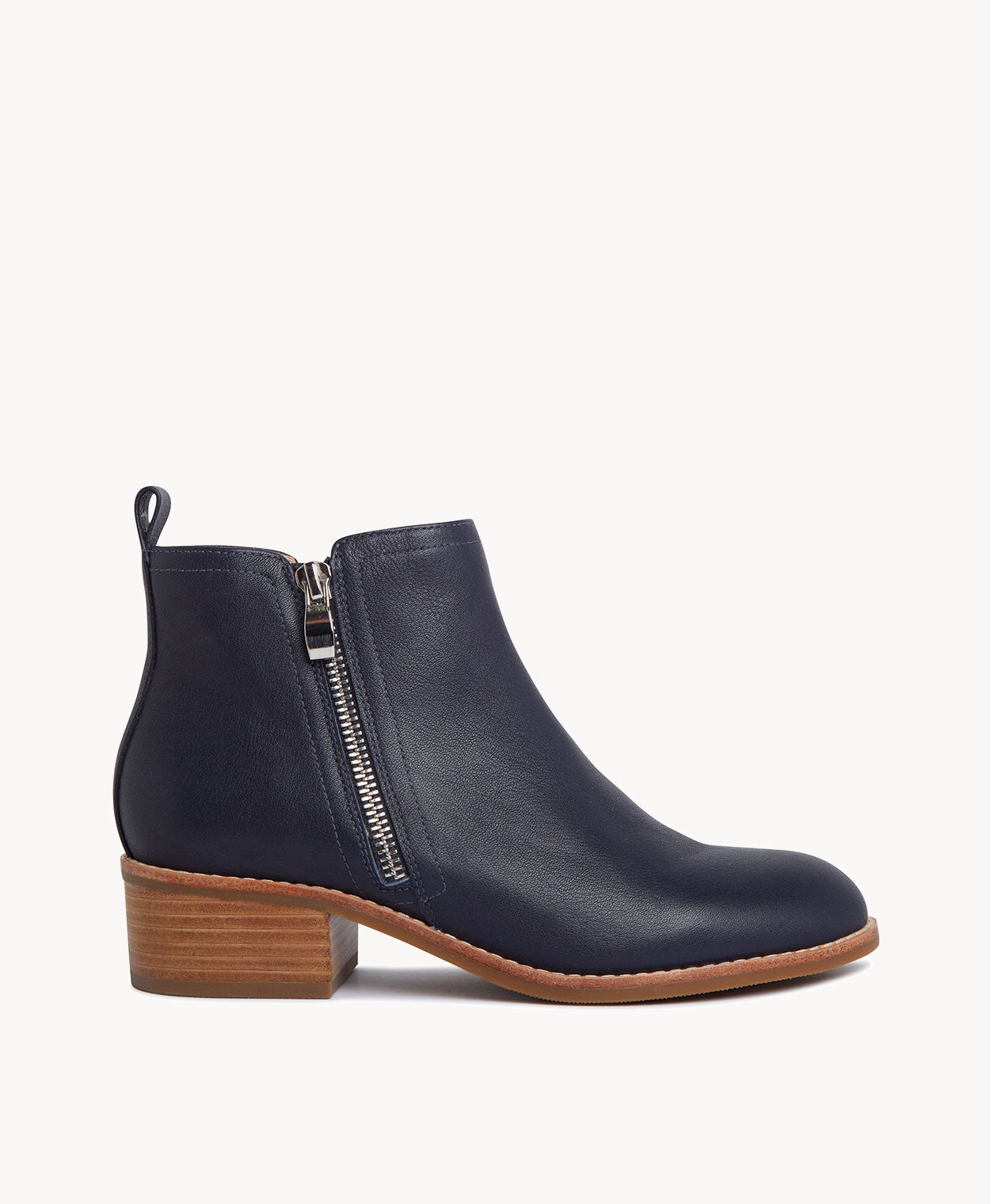 Ebony Leather Ankle Boot - Boots Ankle | Womens Shoes - Merchant 1948