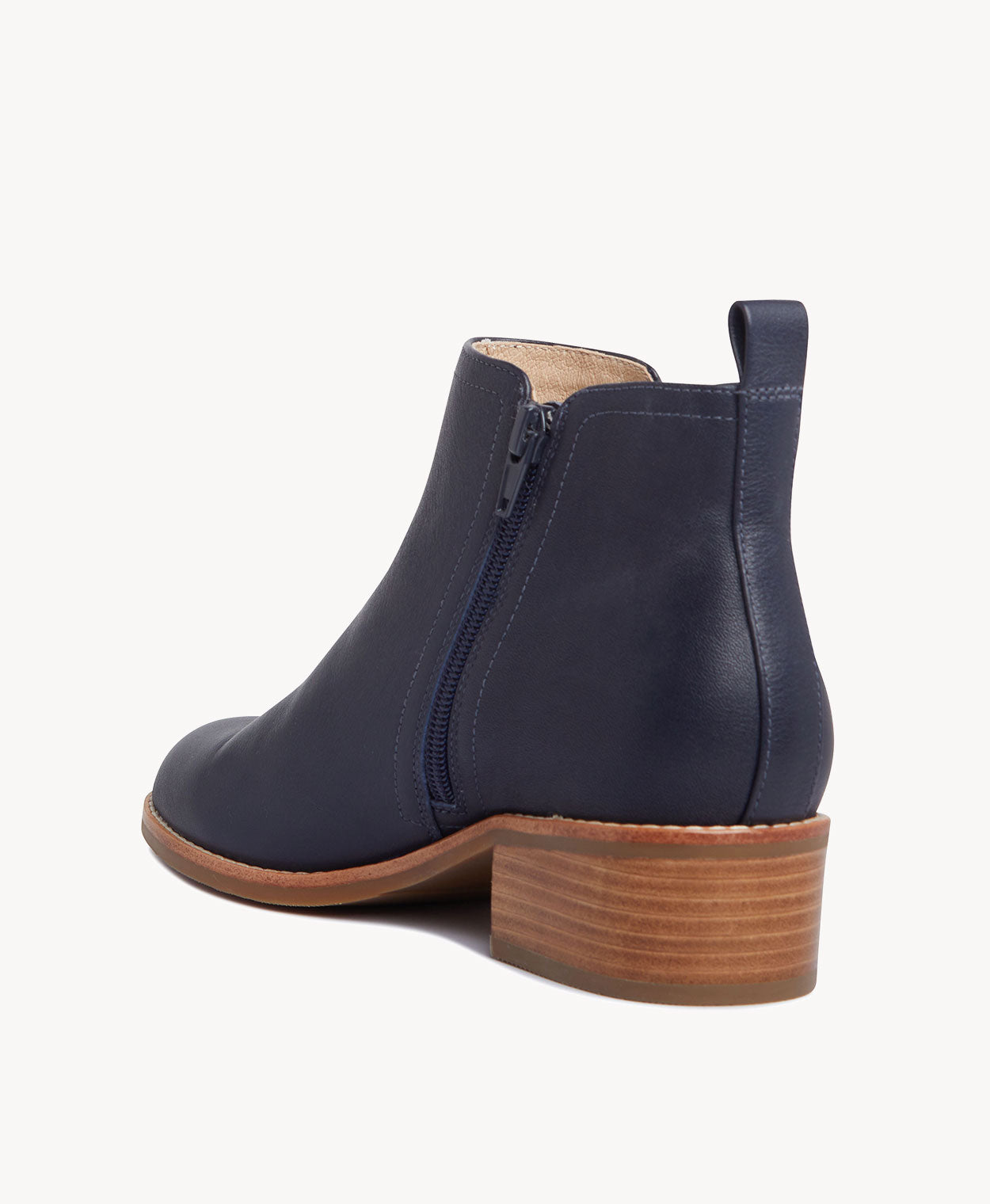 Ebony Leather Ankle Boot - Boots Ankle | Womens Shoes - Merchant 1948