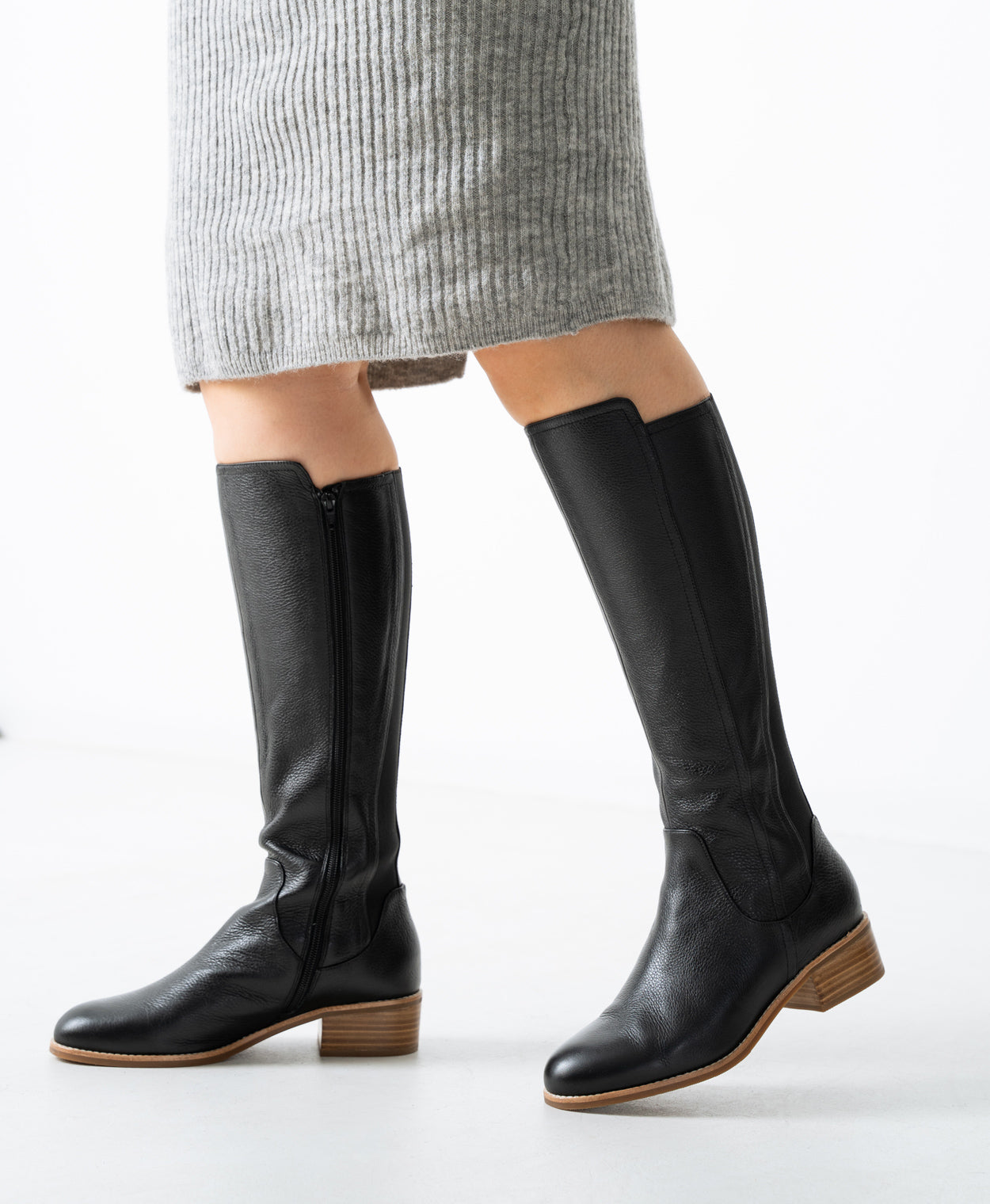 Elisa Wide Knee High Boot - Boots Long | Womens Shoes - Merchant 1948