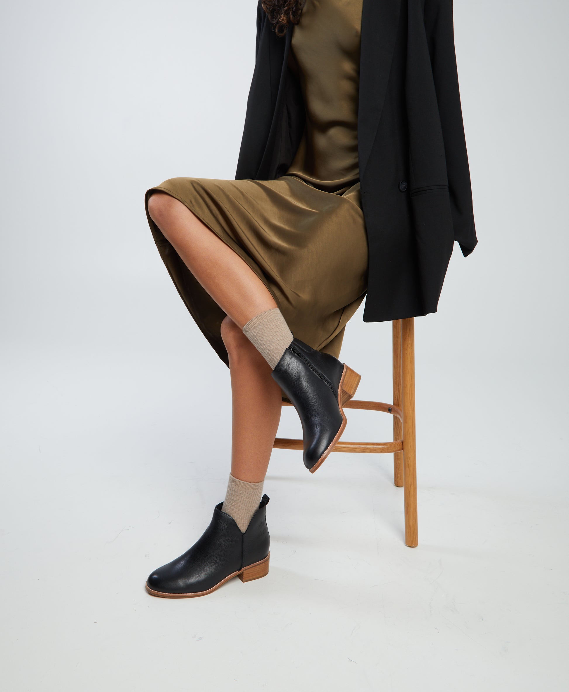 Evelyn Wide Ankle Boot - Boots Ankle | Womens Shoes - Merchant 1948