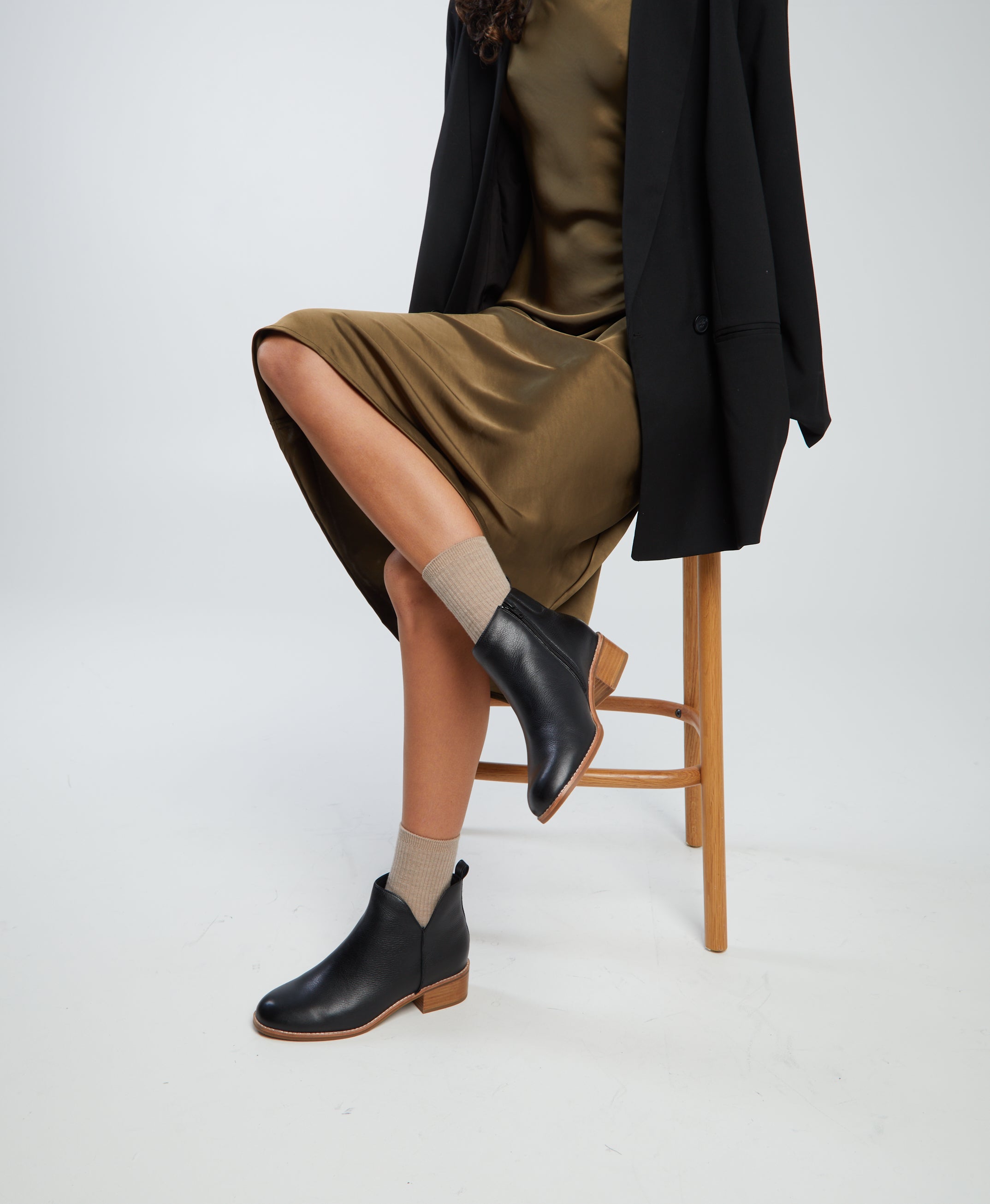 Evelyn Wide Ankle Boot - Boots Ankle | Womens Shoes - Merchant 1948