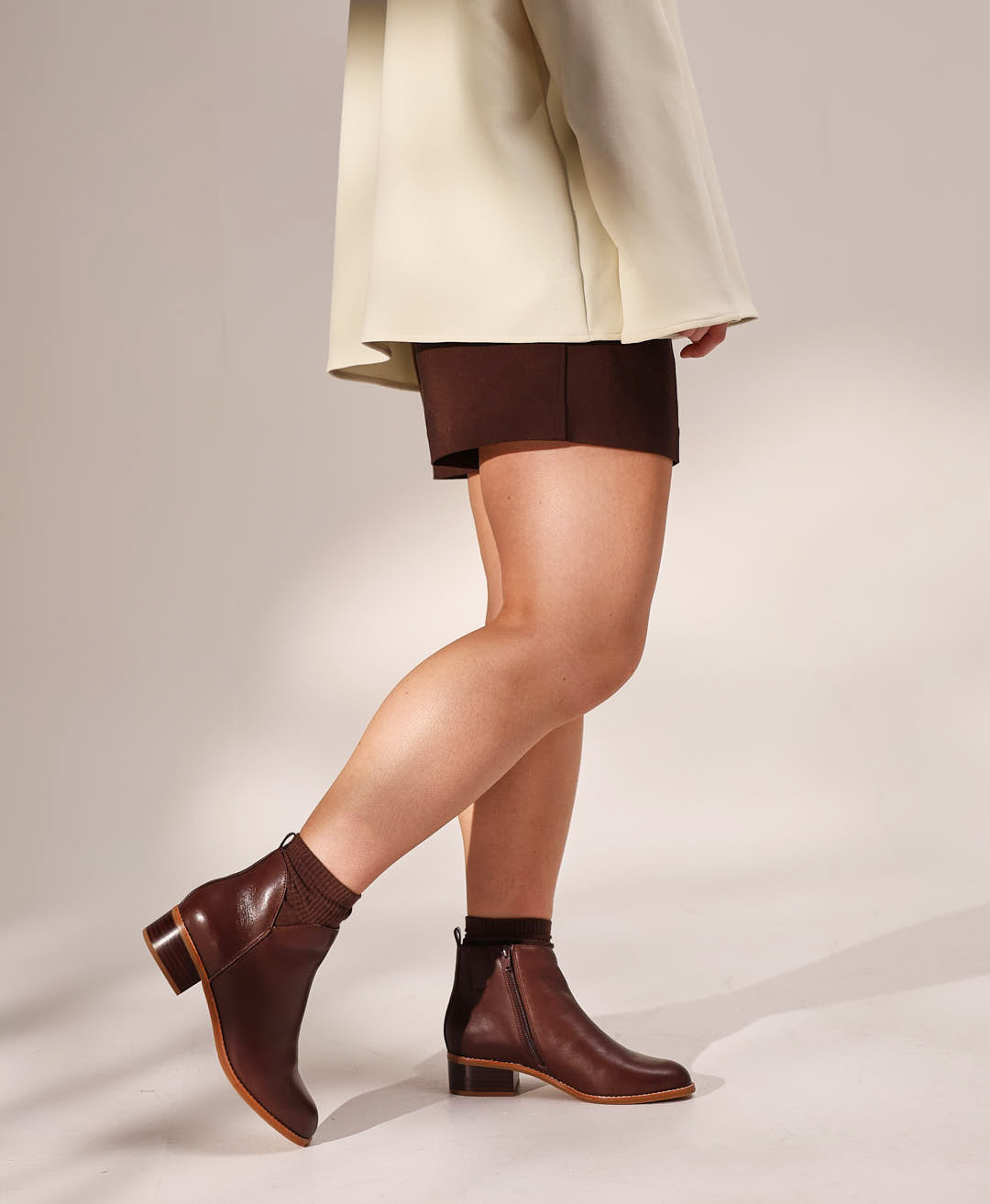 Evelyn Wide Ankle Boot - Boots Ankle | Womens Shoes - Merchant 1948