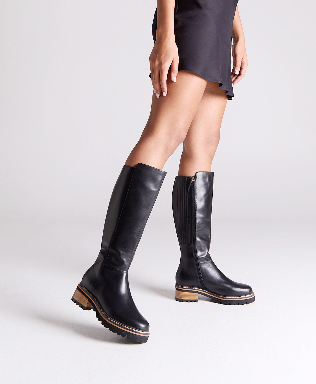 Evette Wide Long Boot - - Merchant 1948