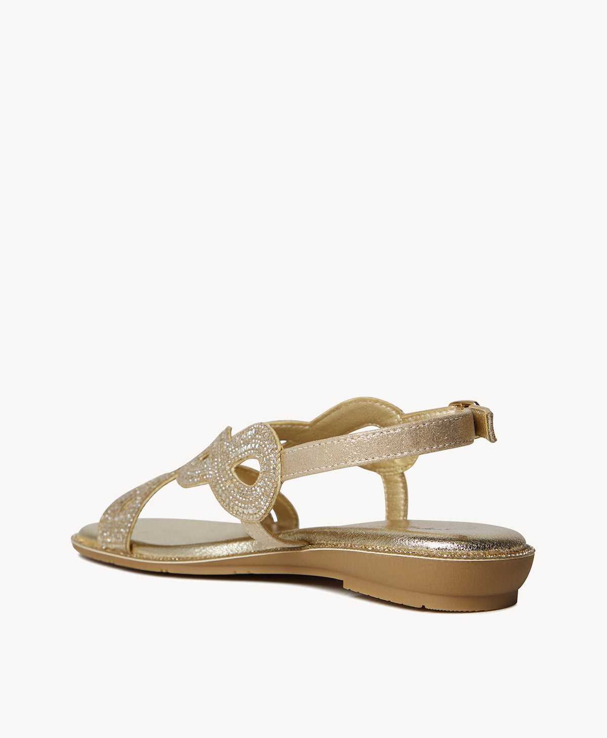 Glammy Sparkle Flat Sandal - Sandals Casual | Womens Shoes - Merchant 1948