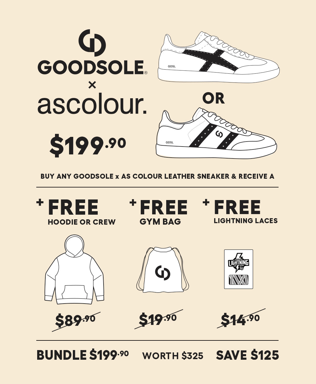 Men's Leather Parallel Collab Sneaker - Sneaker | Mens Shoes - Merchant 1948