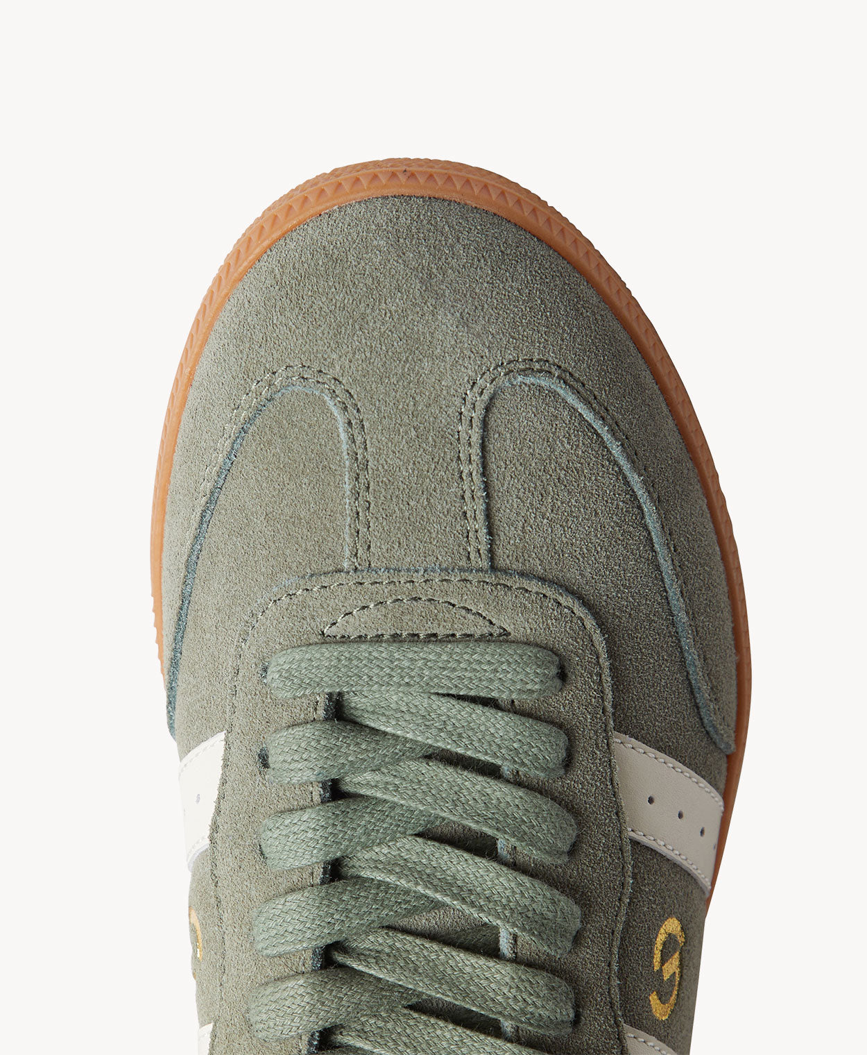 2001Parallel | Pea Green Suede/Ivory-E