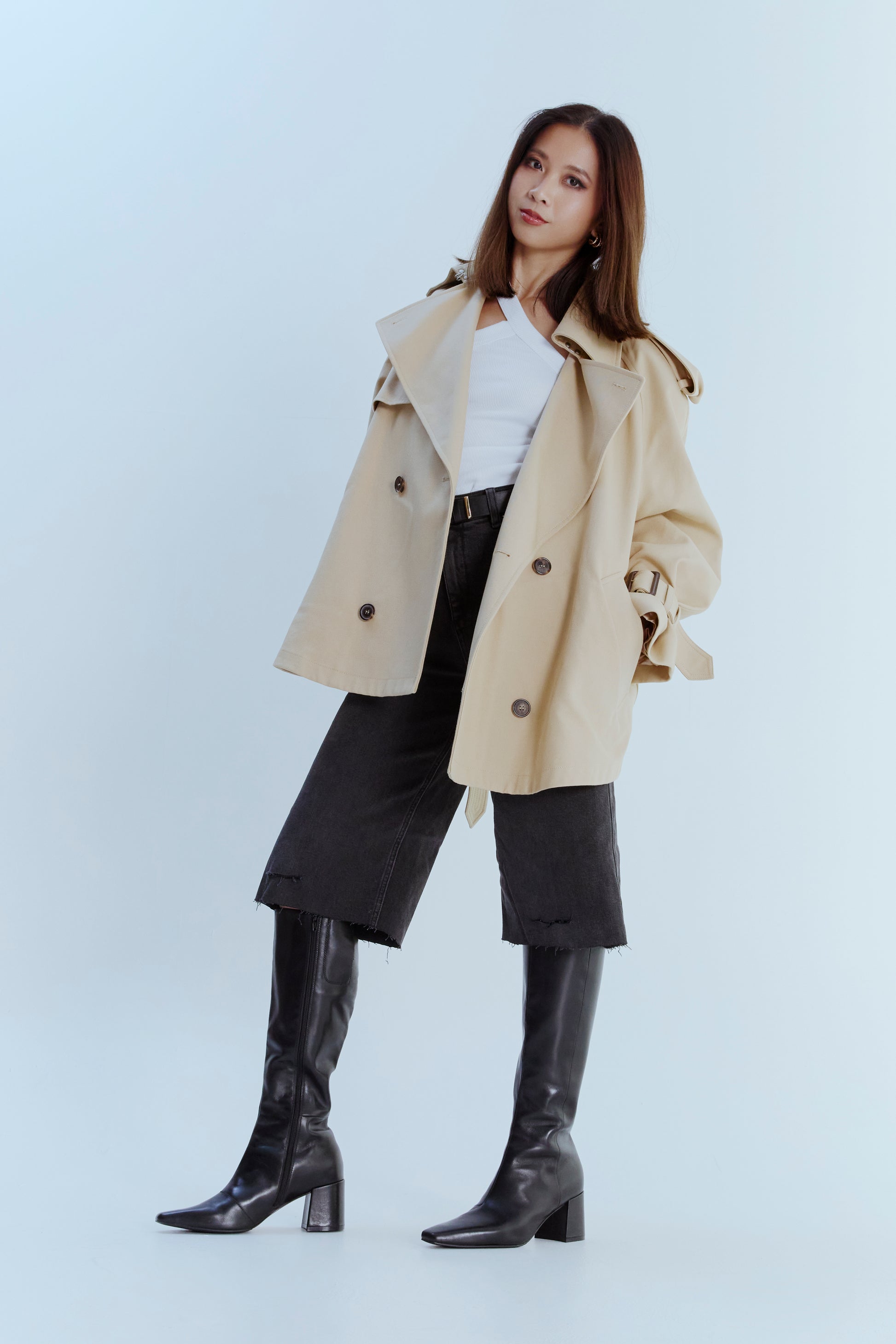 Kiara Knee High Boot with Narrow Calf - - Merchant 1948