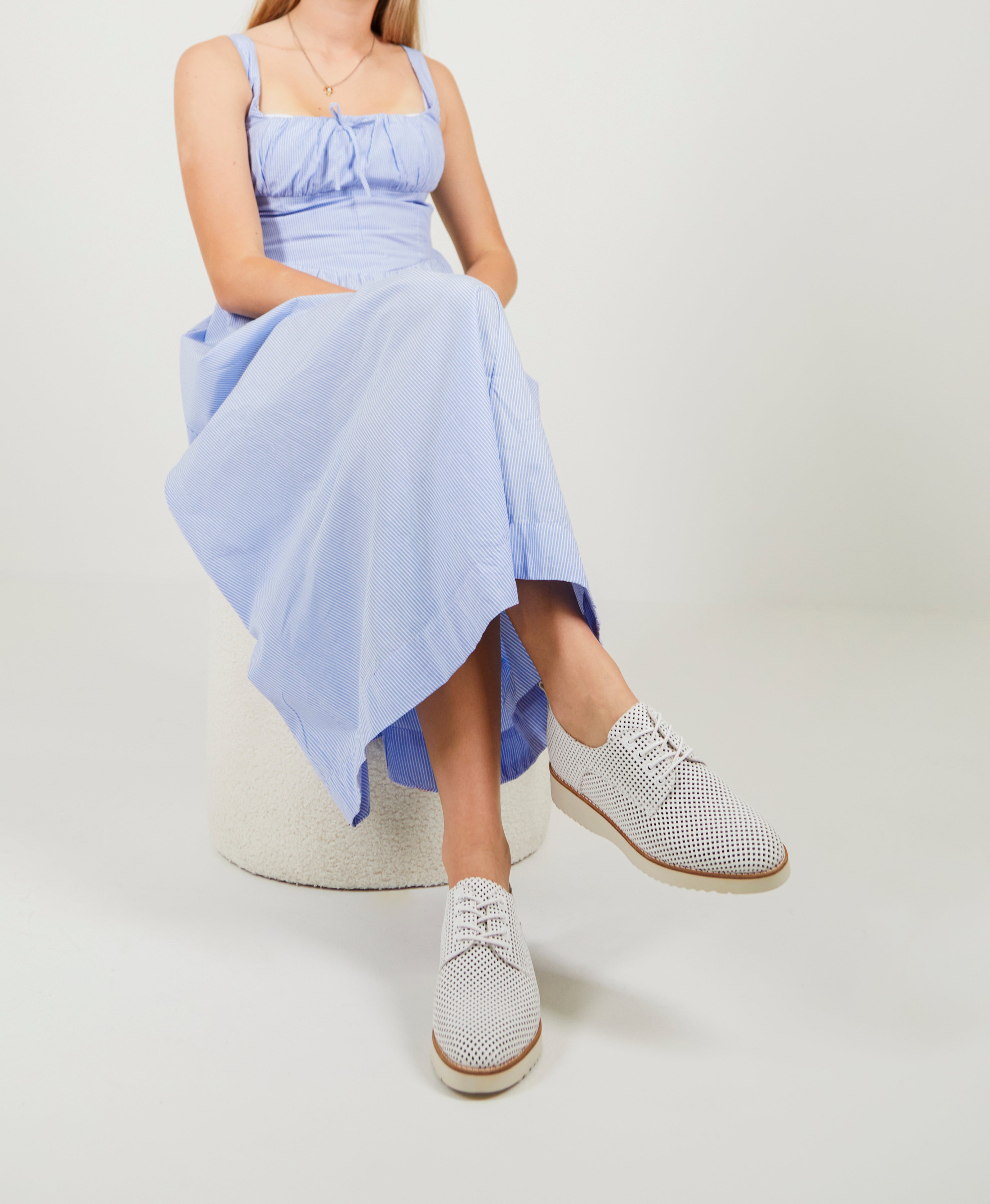 Marcy Perf Lace Up - Flats Dress | Womens Shoes - Merchant 1948