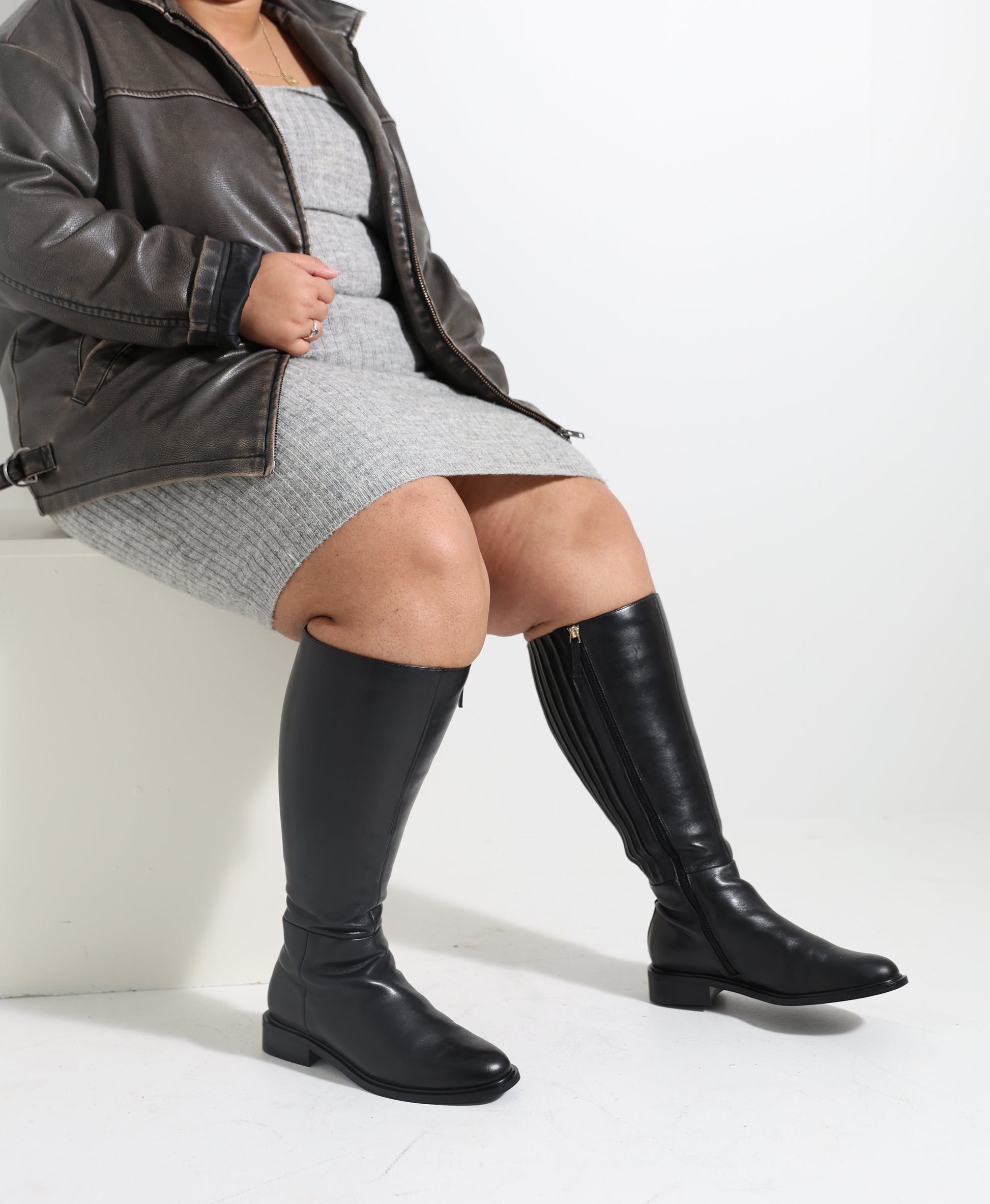 Paulette Knee High Boot with XX Wide Calf - Boots Long | Womens Shoes - Merchant 1948
