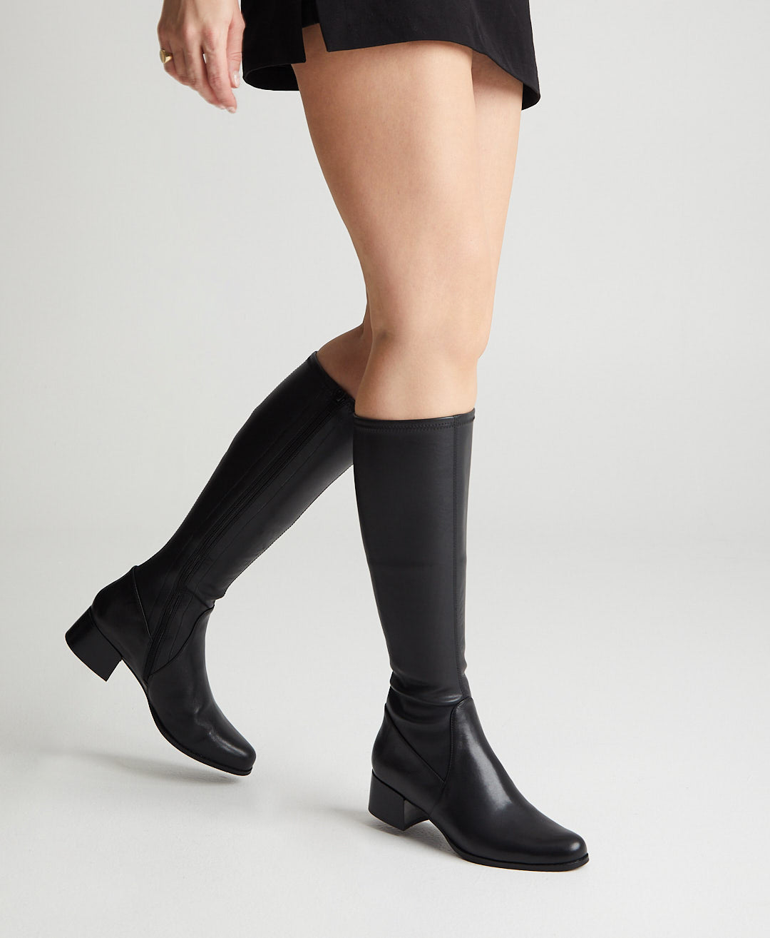 Sherri Knee High Boot with Stretch Calf - Boots Long | Womens Shoes - Merchant 1948