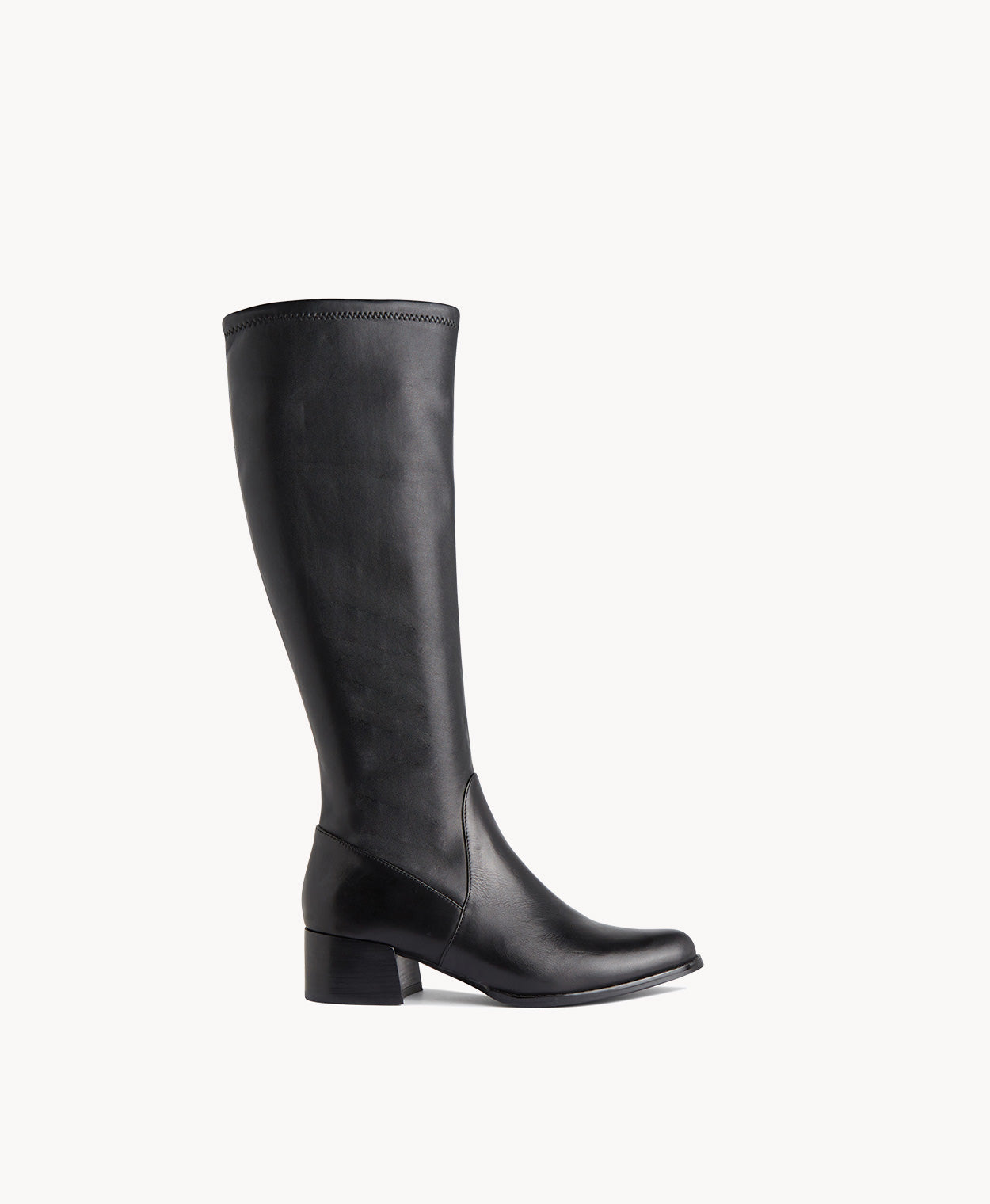 Sherrin Knee High Boot with Stretch Calf - Boots Long | Womens Shoes - Merchant 1948
