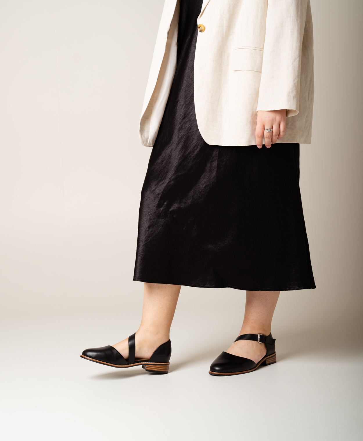 Tayla Wide Strappy Flat - Flats Dress | Womens Shoes - Merchant 1948