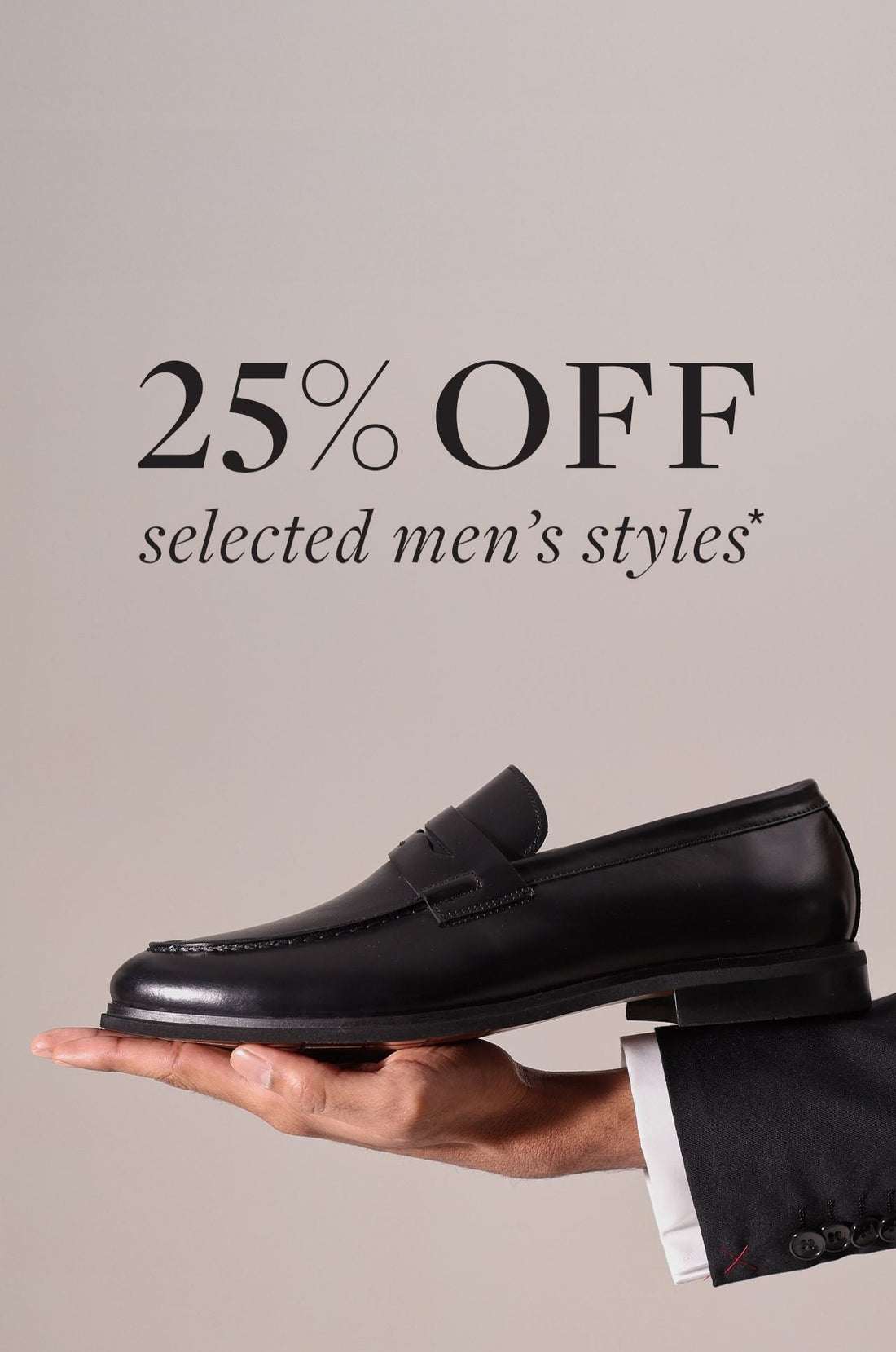 Save on selected men's styles
