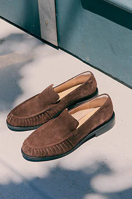 Brown Suede Loafers