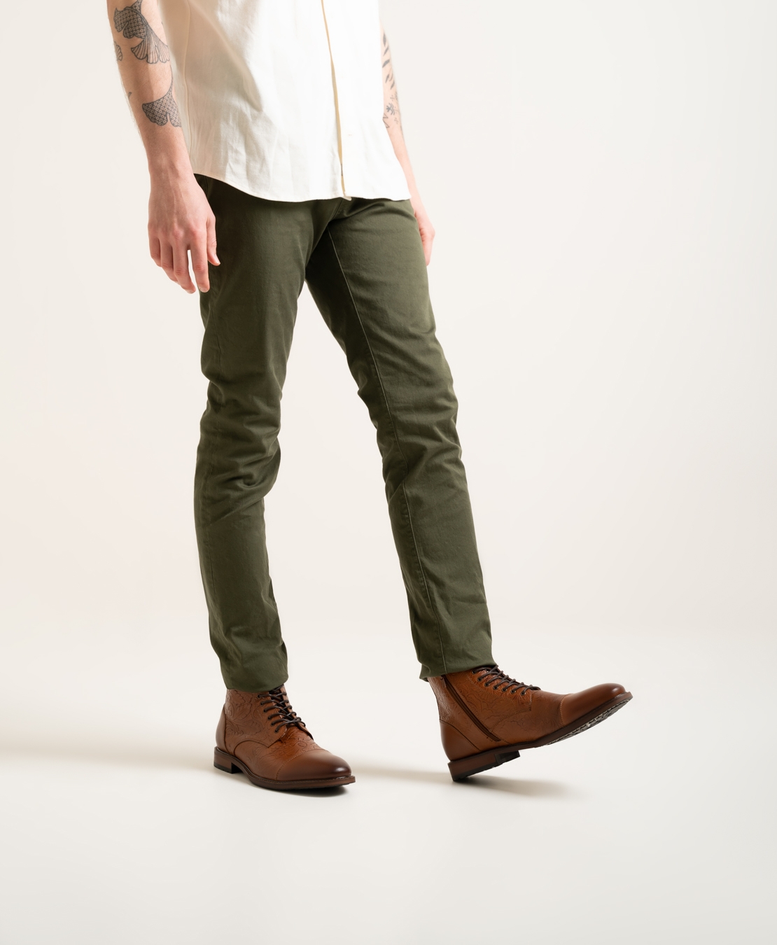 Tan lace up boots mens discount
