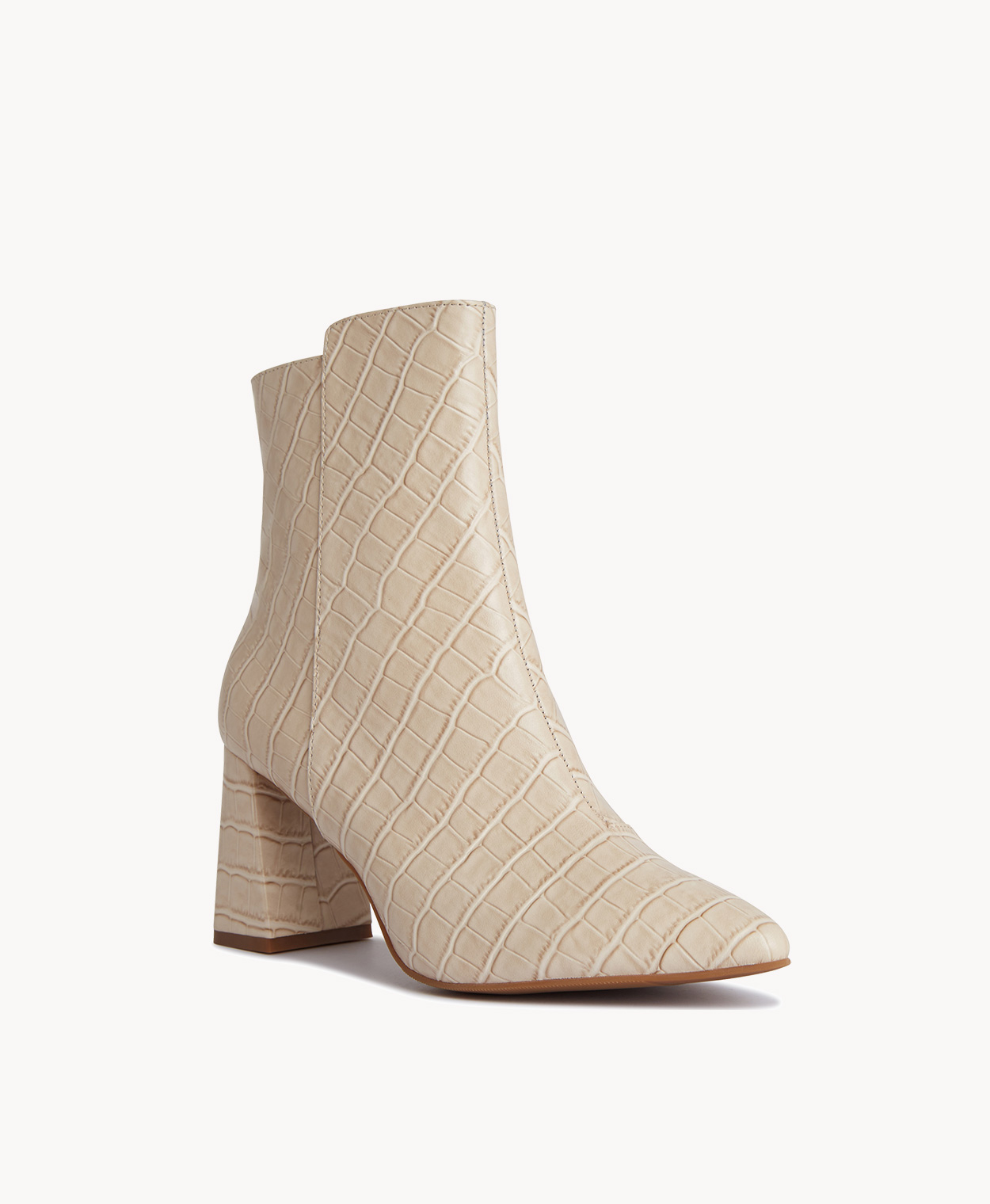 Croc embossed leather best sale square toe boots
