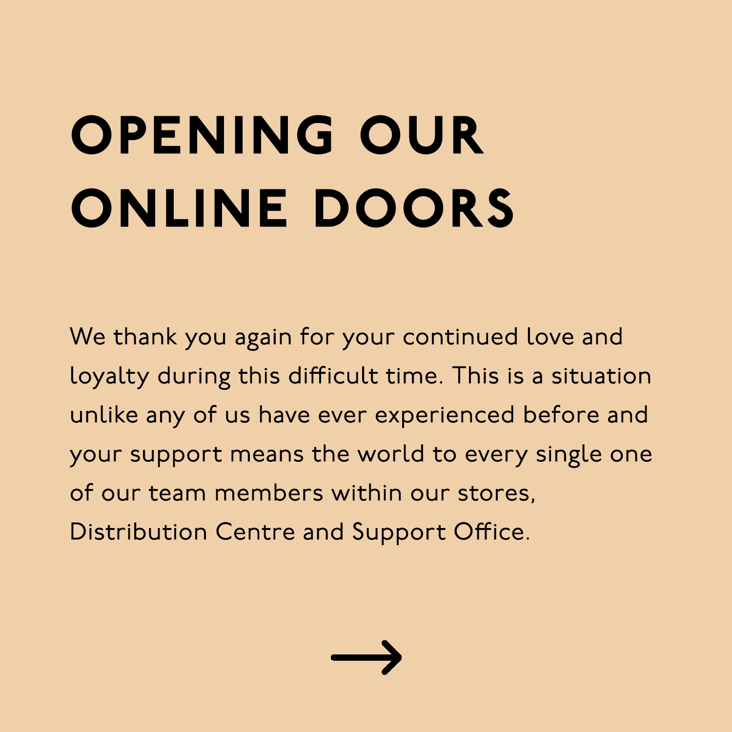 Opening Our Online Doors