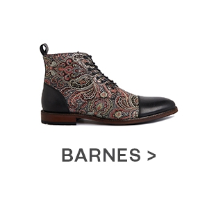 Shop Barnes Men's Lace Up Boot in Black/Paisley