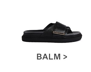 Shop Balm Slide in Black Leather